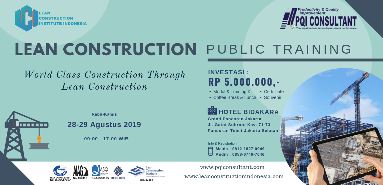 Lean Construction Indonesia Public Training